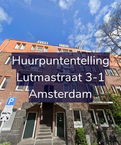 Foto gevel Huurpuntentelling voor Lutmastraat 3-1, Amsterdam