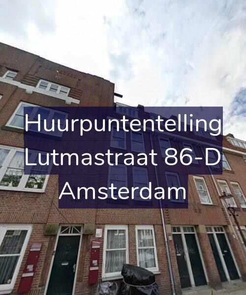 Foto gevel Huurpuntentelling voor Lutmastraat 86-D, Amsterdam