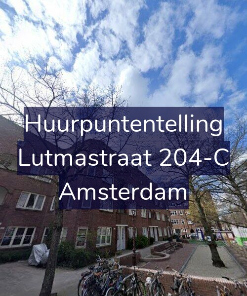 Foto gevel Huurpuntentelling voor Lutmastraat 204-C, Amsterdam