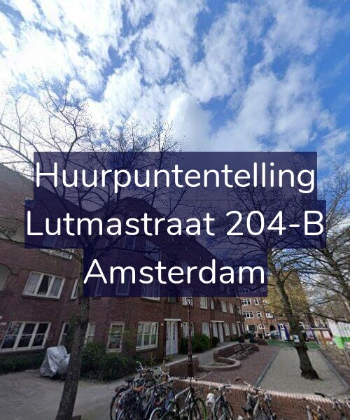 Foto gevel Huurpuntentelling voor Lutmastraat 204-B, Amsterdam