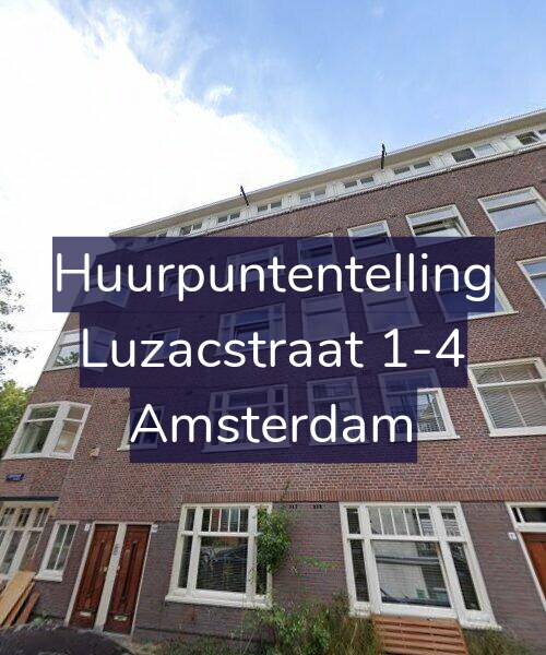 Foto gevel Huurpuntentelling voor Luzacstraat 1-4, Amsterdam