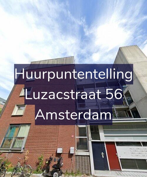 Foto gevel Huurpuntentelling voor Luzacstraat 56, Amsterdam