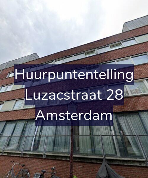 Foto gevel Huurpuntentelling voor Luzacstraat 28, Amsterdam