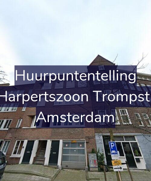 Foto gevel Huurpuntentelling voor Maarten Harpertszoon Trompstraat 44-2, Amsterdam