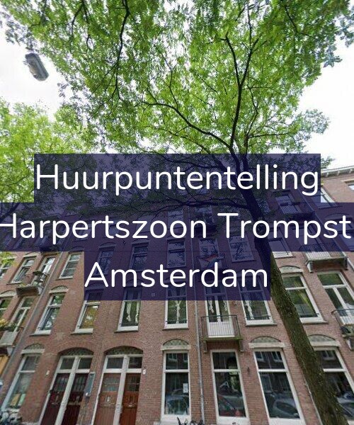 Foto gevel Huurpuntentelling voor Maarten Harpertszoon Trompstraat 17-2, Amsterdam
