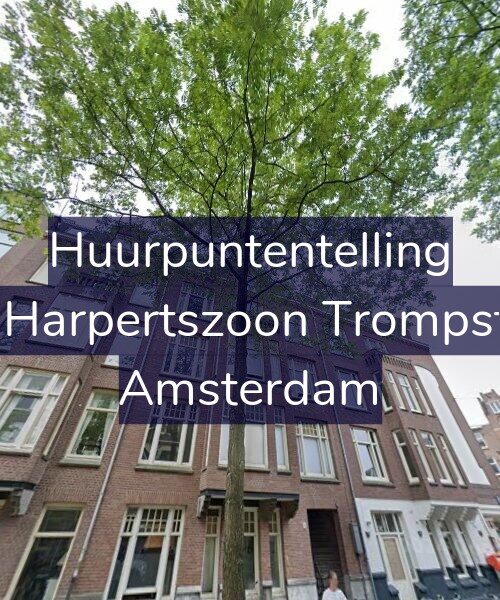 Foto gevel Huurpuntentelling voor Maarten Harpertszoon Trompstraat 1-3, Amsterdam