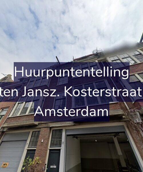 Foto gevel Huurpuntentelling voor Maarten Jansz. Kosterstraat 22-3, Amsterdam