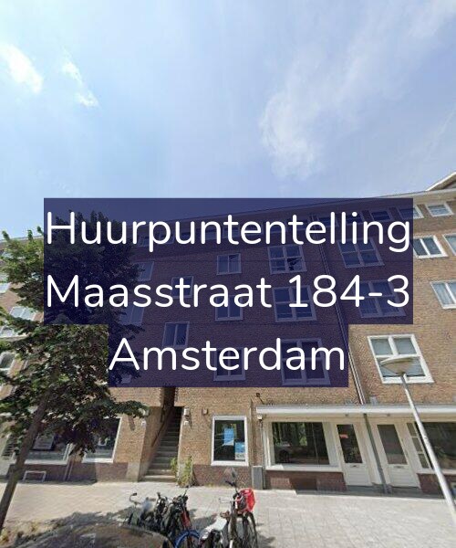 Foto gevel Huurpuntentelling voor Maasstraat 184-3, Amsterdam