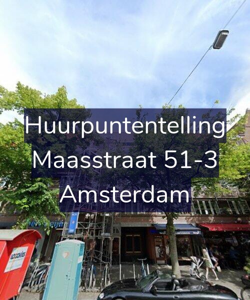 Foto gevel Huurpuntentelling voor Maasstraat 51-3, Amsterdam
