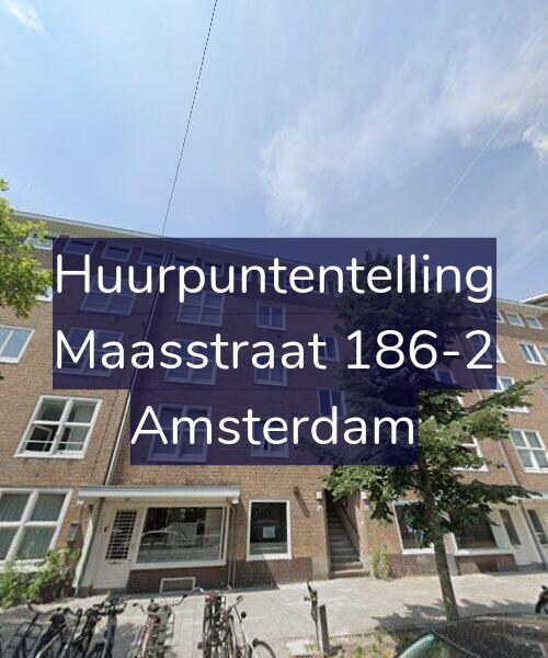 Foto gevel Huurpuntentelling voor Maasstraat 186-2, Amsterdam