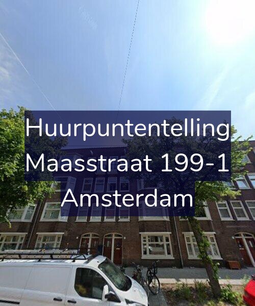 Foto gevel Huurpuntentelling voor Maasstraat 199-1, Amsterdam