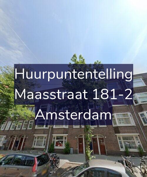 Foto gevel Huurpuntentelling voor Maasstraat 181-2, Amsterdam