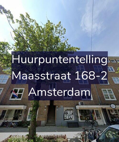 Foto gevel Huurpuntentelling voor Maasstraat 168-2, Amsterdam