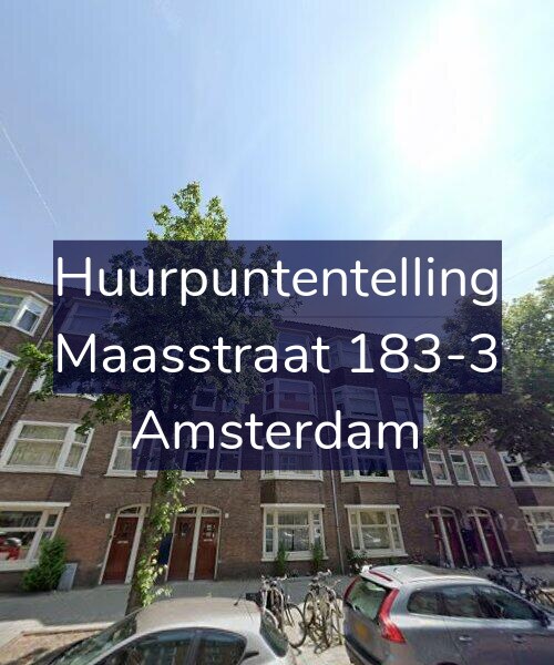 Foto gevel Huurpuntentelling voor Maasstraat 183-3, Amsterdam