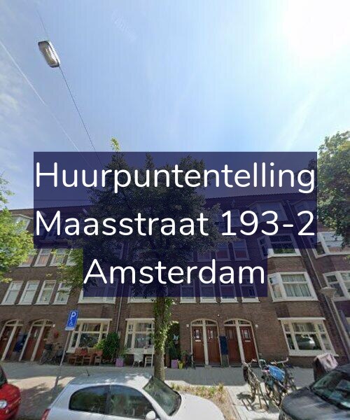 Foto gevel Huurpuntentelling voor Maasstraat 193-2, Amsterdam