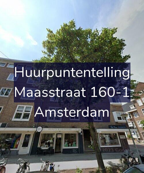 Foto gevel Huurpuntentelling voor Maasstraat 160-1, Amsterdam