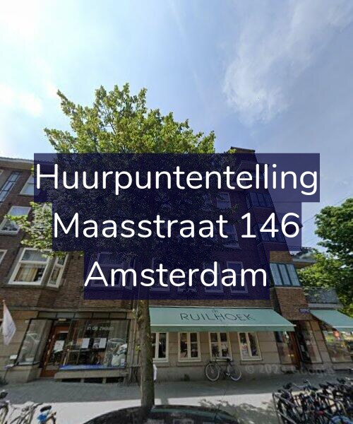 Foto gevel Huurpuntentelling voor Maasstraat 146, Amsterdam