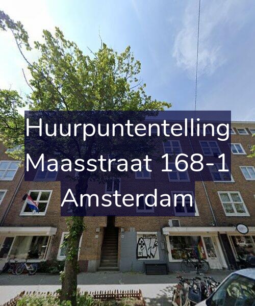 Foto gevel Huurpuntentelling voor Maasstraat 168-1, Amsterdam