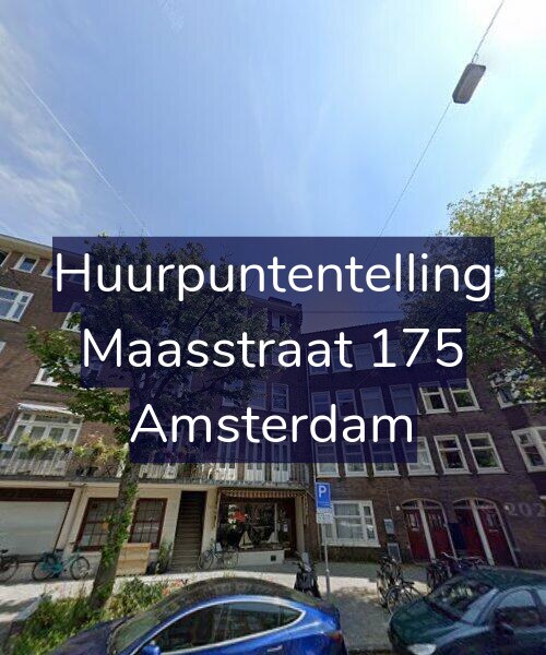Foto gevel Huurpuntentelling voor Maasstraat 175, Amsterdam