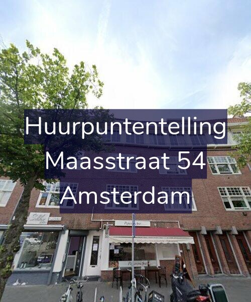 Foto gevel Huurpuntentelling voor Maasstraat 54, Amsterdam