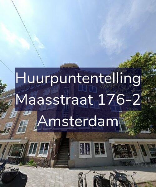 Foto gevel Huurpuntentelling voor Maasstraat 176-2, Amsterdam