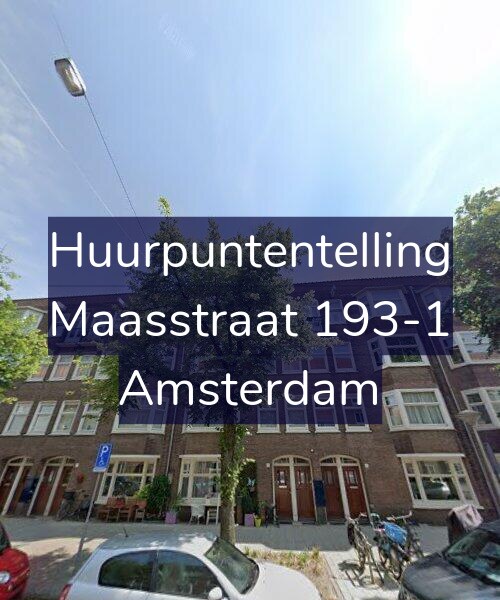 Foto gevel Huurpuntentelling voor Maasstraat 193-1, Amsterdam