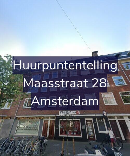 Foto gevel Huurpuntentelling voor Maasstraat 28, Amsterdam