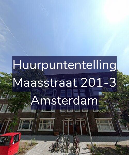 Foto gevel Huurpuntentelling voor Maasstraat 201-3, Amsterdam