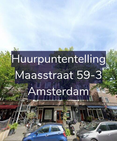 Foto gevel Huurpuntentelling voor Maasstraat 59-3, Amsterdam