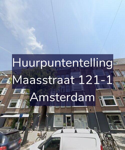 Foto gevel Huurpuntentelling voor Maasstraat 121-1, Amsterdam