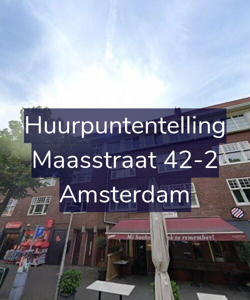 Foto gevel Huurpuntentelling voor Maasstraat 42-2, Amsterdam