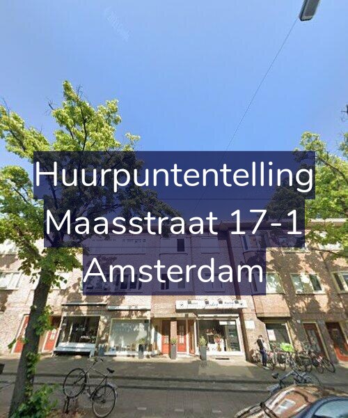 Foto gevel Huurpuntentelling voor Maasstraat 17-1, Amsterdam