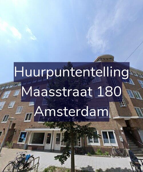 Foto gevel Huurpuntentelling voor Maasstraat 180, Amsterdam