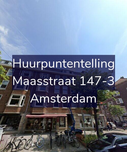 Foto gevel Huurpuntentelling voor Maasstraat 147-3, Amsterdam
