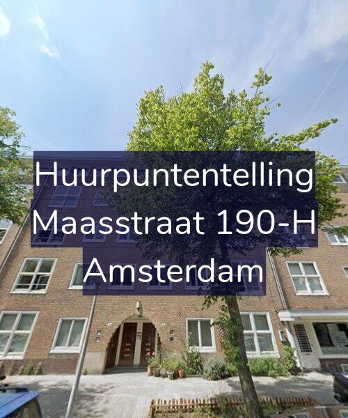 Foto gevel Huurpuntentelling voor Maasstraat 190-H, Amsterdam