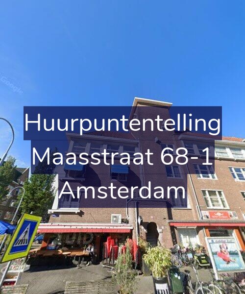 Foto gevel Huurpuntentelling voor Maasstraat 68-1, Amsterdam