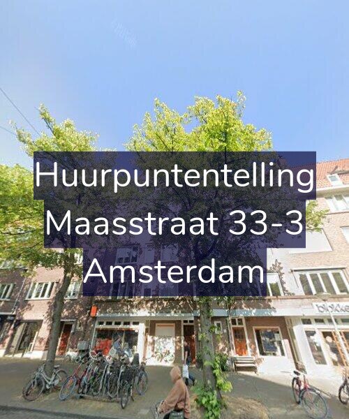 Foto gevel Huurpuntentelling voor Maasstraat 33-3, Amsterdam