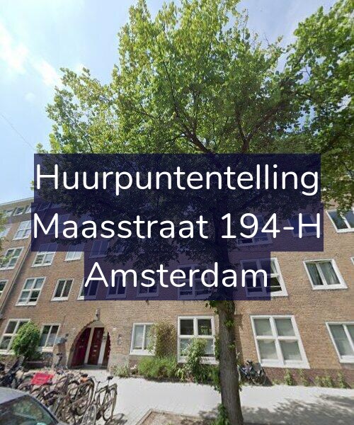 Foto gevel Huurpuntentelling voor Maasstraat 194-H, Amsterdam