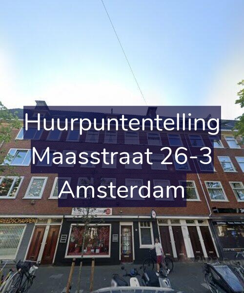 Foto gevel Huurpuntentelling voor Maasstraat 26-3, Amsterdam