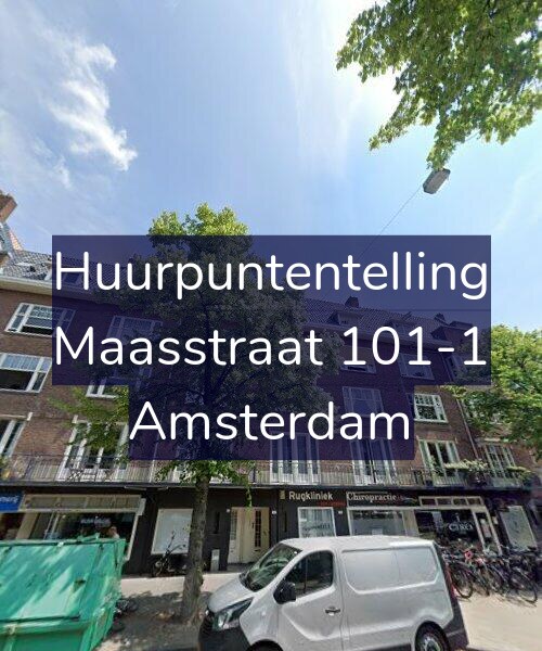Foto gevel Huurpuntentelling voor Maasstraat 101-1, Amsterdam