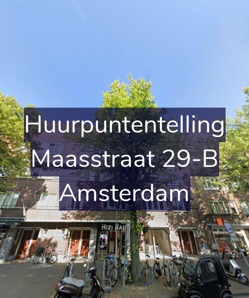 Foto gevel Huurpuntentelling voor Maasstraat 29-B, Amsterdam