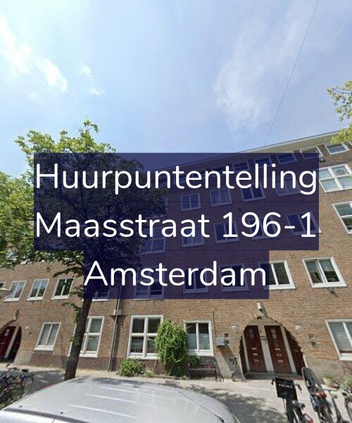 Foto gevel Huurpuntentelling voor Maasstraat 196-1, Amsterdam