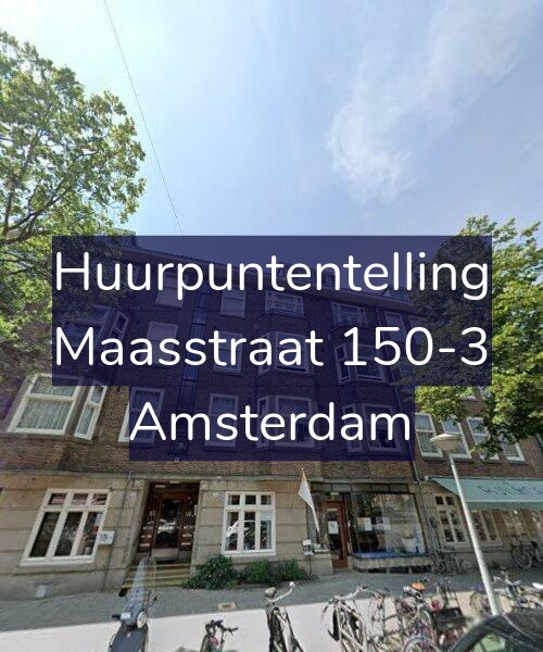 Foto gevel Huurpuntentelling voor Maasstraat 150-3, Amsterdam