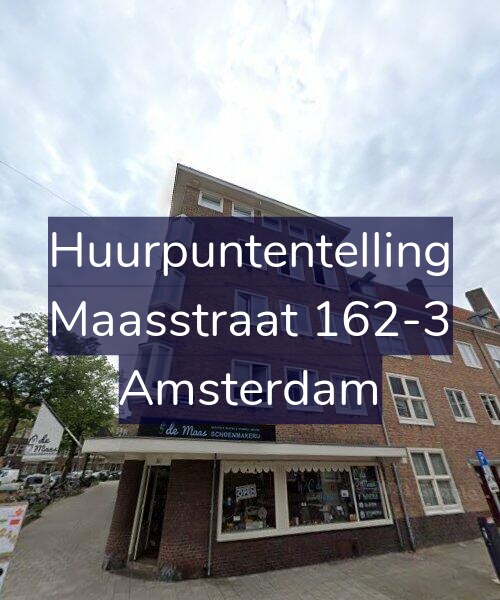 Foto gevel Huurpuntentelling voor Maasstraat 162-3, Amsterdam