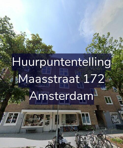 Foto gevel Huurpuntentelling voor Maasstraat 172, Amsterdam