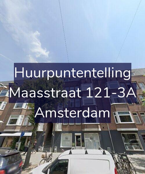Foto gevel Huurpuntentelling voor Maasstraat 121-3A, Amsterdam