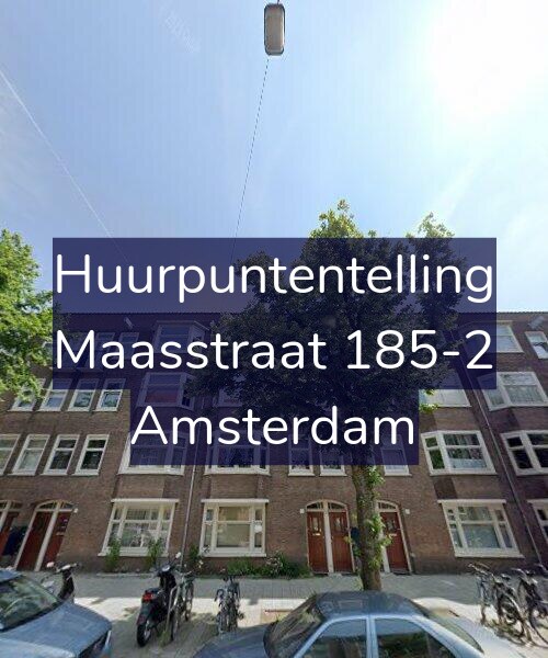 Foto gevel Huurpuntentelling voor Maasstraat 185-2, Amsterdam