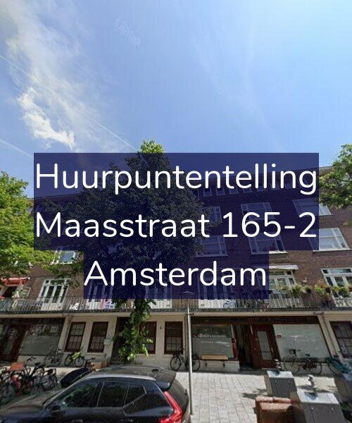 Foto gevel Huurpuntentelling voor Maasstraat 165-2, Amsterdam