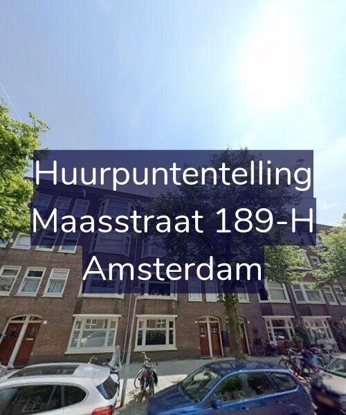 Foto gevel Huurpuntentelling voor Maasstraat 189-H, Amsterdam