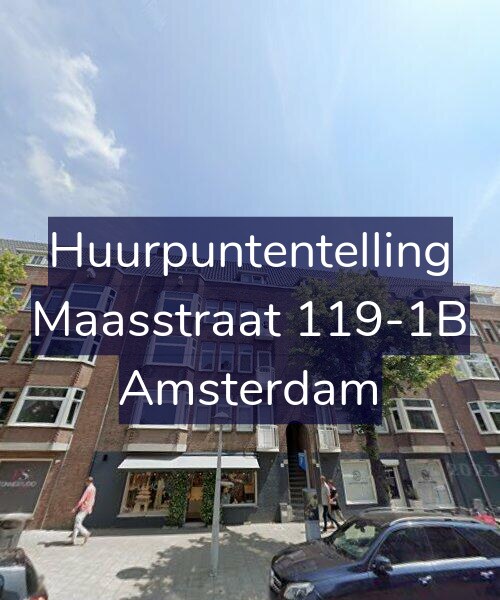 Foto gevel Huurpuntentelling voor Maasstraat 119-1B, Amsterdam